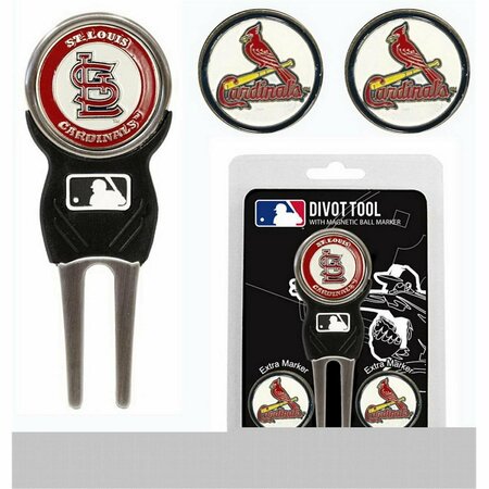 TEAM GOLF St. Louis Cardinals Golf Divot Tool with 3 Markers 3755697545